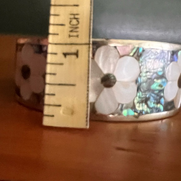 Vintage Mexican Alpaca Cuff Bracelet - Picture 10 of 11